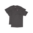 thumbnail image 1 of Hanes Mens Short Sleeve Pocket Tee Value 2-Pack, 2XL, Smoke Gray, 1 of 1