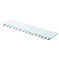 thumbnail image 1 of vidaXL Shelves 2 pcs Panel Glass Clear 90x20 cm, 1 of 2