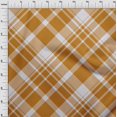 thumbnail image 4 of oneOone Viscose Jersey Orange Fabric Check Sewing Craft Projects Fabric Prints By Yard 60 Inch Wide, 4 of 4