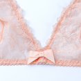 thumbnail image 2 of Sous-vêtements pour Femmes en Maille Transparente Lingerie Broderie Soutien-Gorge et String et Bas, 2 of 5
