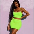 thumbnail image 2 of Women Crop Top Short Skirt Bodycon Evening Cocktail Party Two Piece Set Dress, 2 of 4