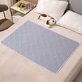 thumbnail image 2 of Grey Waterproof Washable Bed Pad Incontinence Protection For Elderly Kids Menstrual Care Reusable Mattress Cover Size 47.24X31.50 Inches, 2 of 6