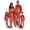 Red Kid, variant on Wangscanis Family Matching Christmas Pajamas, Cartoon Tops with Stripe Pants Suit