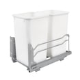 thumbnail image 1 of Rev-A-Shelf Double 27 Quart Pullout Soft Close Waste Container, White, 1 of 11