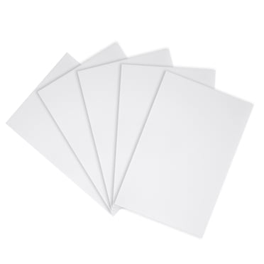 Unique Bargains Corrugated Plastic Sheets,3mm White Blank Yard Lawn Signs,8 Inch x 12 Inch,Waterproof Sign Blank Board 5pcs
