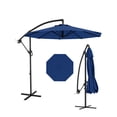 thumbnail image 1 of Parasol Déporté de 10 Pi pour Patio, Grand Parasol de Patio, Parasol Extérieur Déporté à Base en Croix, Levage à Manivelle et Inclinaison Infinie, Protection UV, Résistant à la Décoloration pour Cour Arrière, Jardin, Piscine, 1 of 6