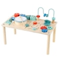 thumbnail image 1 of Siruishop Table d'Activités Labyrinthe de Perles Centre d'Activités pour Garçons Filles Enfants de 1+ An, 1 of 8