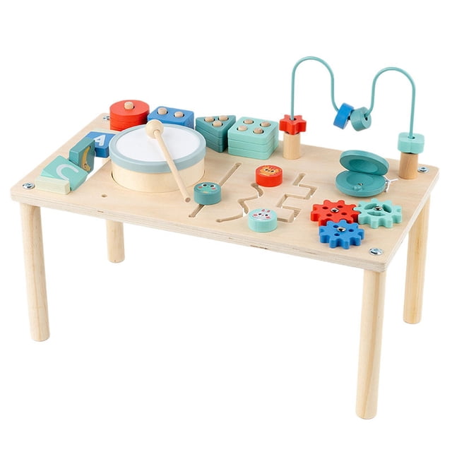Siruishop Table d'Activités Labyrinthe de Perles Centre d'Activités pour Garçons Filles Enfants de 1+ An