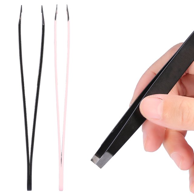 Senjay Eyebrow Tweezers, 2 Pcs/Set Eyebrow Clips, For Home Makeup Supplies Makeup Tools Salon