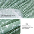 thumbnail image 4 of Floral Queen Sheet Set Pieces Grey and Yellow Flower Bed Sheet Soft Breathable Brushed Microfiber Bedding Sheets & Pillowcases Wrinkle Fitted Sheets with Deep Pocket for Qu, 4 of 7