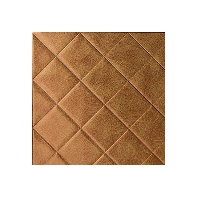Fasade Quilted Antique Bronze Wall Panel Sample 12" x 12"