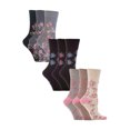 thumbnail image 1 of Gentle Grip - 9 Pairs Ladies Cotton Soft Top Patterned Non Elastic Crew Socks, 1 of 2