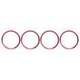 thumbnail image 2 of Bagues Hubcentric Anneaux de Moyeu Central de Roue Accessoires Auto 4 Pcs Bague de Moyeu Central de Roue de Voiture Couverture Décorative Rouge Remplacement pour 10e Gén 2016-2019, 2 of 8
