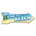 thumbnail image 1 of SignMission P-ARROW8-999840 8 x 24 Po de Large Aller à la Plage Flèche Signe, 1 of 1