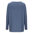 thumbnail image 5 of Yuyuzo Tuniques pour Femmes Manches Longues Col Rond Chemises Légères Couleur Unie Hauts de Pyjama, 5 of 5