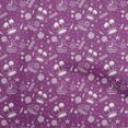 thumbnail image 1 of oneOone Polyester Spandex Dark Magenta Fabric Beach Sewing Material Print Fabric By The Yard 56 Inch Wide, 1 of 4