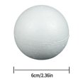 thumbnail image 1 of MYG Boule en Mousse de Polystyrène Ronde Solide Vierge pour Bricolage de Mariage, 1 of 9