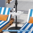 thumbnail image 2 of Costway Table de Parasol d'Extérieur Réglable de 20” pour Perche de Parasol de Patio de 1,5” et 1,9” Blanc, 2 of 10