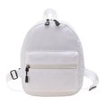 thumbnail image 1 of Sac à Dos Uni pour Femmes Style Preppy École Nylon Mini Sac à Dos (Blanc), 1 of 9