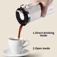thumbnail image 4 of Tasse à Café Isotherme Double Couche en Acier Inoxydable avec Couvercle, 4 of 9