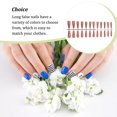 thumbnail image 4 of Fake Nail Set French Style Scratch Resistant Press-on Fingernails Full Cover Removable Trimble Adjustable Manicure Stickers Type 5, 4 of 7