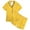 Yellow, variant on Sleepwear Set Soft Satin Pajamas With Ocean Bow Print Comfortable Wear Daily - For Holiday Trips