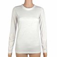 thumbnail image 2 of AherBiu T-Shirts à Manches Longues pour Femmes Col Ras du Cou Amples Basiques 2024 Automne Confortables Chandails Unis, 2 of 4