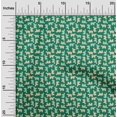 thumbnail image 2 of oneOone Coton Flex Vert Tissu Animal Matière de Robe Tissu Imprimé Tissu au Mètre 40 Pouces de Large, 2 of 5