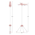 thumbnail image 4 of SONGMICS Clothes Drying Rack, 59.6 Inches High Laundry Drying Rack, Pink and White, 4 of 7
