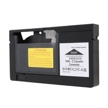 Convertisseur de Cassette, Adaptateur de Ruban pour Caméscope en ABS, Grand Compatibilité pour Rubans VHS