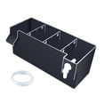 thumbnail image 3 of Yinanstore Aquarium Fish Tank Filter Accessory Transparent Waterfall Turtle Tank Water Purifier Aquarium Filter Box for Small Fish Tanks Black 24x10.5x10cm, 3 of 8