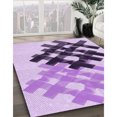 thumbnail image 3 of Ahgly Company Machine Washable Indoor Rectangle Transitional Blossom Pink Area Rugs, 5' x 8', 3 of 7