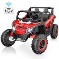 thumbnail image 1 of YunTopKids 2 Seater Ride on Car, 12V 10AH Ride on UTV for Kids, Ride on Toys with Remote Control, Bluetooth, Music Player, Spring Suspension for 3-6 Boy Girl,Red, 1 of 8