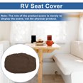thumbnail image 2 of Camper Cushion Cover Non-Slip RV Dinette Seat Cover for Camper Sofa Bench Polyester Light Brown 1 Set, 2 of 6