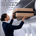 thumbnail image 3 of Jetstream 2-Piece Hardside Luggage Set, 20/28 in, with 3 Packing Cubes, Mocha, 3 of 13