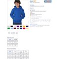 thumbnail image 2 of Jerzees Youth NuBlend Pull Over Hooded Sweatshirt, XL, J Navy, 2 of 3