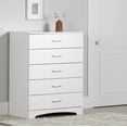 thumbnail image 1 of South Shore Step One 5-Drawer Chest for Adult, in Pure White, 1 of 12
