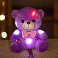 thumbnail image 1 of ZZkhGO Color Changing Bear, Glowing LED Light Bow Tie Figurine Night Light Decor Gift, 1 of 6