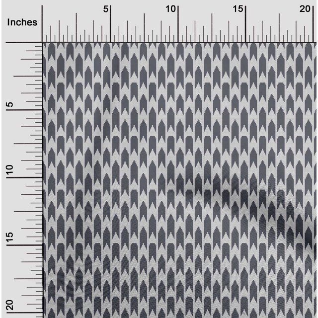 oneOone Viscose Jersey Fabric Square & Arrow Sign Kasuri Print Fabric BTY 60 Inch Wide