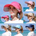 thumbnail image 4 of Women‘s Sun Visor Wide Elastic Golf Sun Hat Breathable Sweat Absorbent Cap, 4 of 5