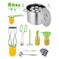 thumbnail image 1 of VEVOR Canning Supplies Starter Kit 11 Pieces Stainless Steel Water Bath Cannner, 1 of 9