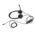 thumbnail image 2 of Business Headset, Telephone Headset ABS Dual Ear Noise Canceling  For Call Centers, 2 of 8