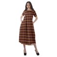 thumbnail image 4 of Moomaya Tunique à Manches Courtes pour Femmes, Robes de Cocktail en Coton Flex Imprimées, 4 of 5
