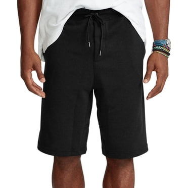 Polo Ralph Lauren Men’s Big & Tall Double-Knit Shorts (Black, XXXL)