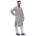thumbnail image 2 of Atasi Printed Long Sleeve Kurta With Pajama Set For Men Summer Clothing, 2 of 4