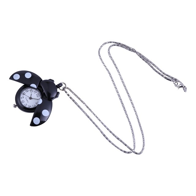 Jusqu'à 65 % de Rabais Collier Montre de Poche Rétro Multicolore Tacheté en Forme d'Insecte Collier Montre de Poche Bagues Boucle d'Oreille Bijoux en Liquidation