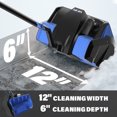 thumbnail image 3 of SOYUS Pelle à Neige Sans Fil, Souffleuse à Neige Électrique 20V, Largeur de Déneigement de 12 Pouces & Jet de Neige de 20 Pieds, avec Projecteur LED et Poignée avant Réglable (Batterie 4,0ah, Chargeur Rapide et Housse Anti-Poussière Inclus), 3 of 6