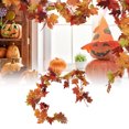 thumbnail image 4 of Artificial Maple Vine, Simulation Fall Leaves Garland  For Halloween For Thanksgiving Day Double Maple Leaf Rattan Type A,Two Leaf Maple Leaf 7 Leaf ,Double Maple Leaf Rattan Type, 4 of 8