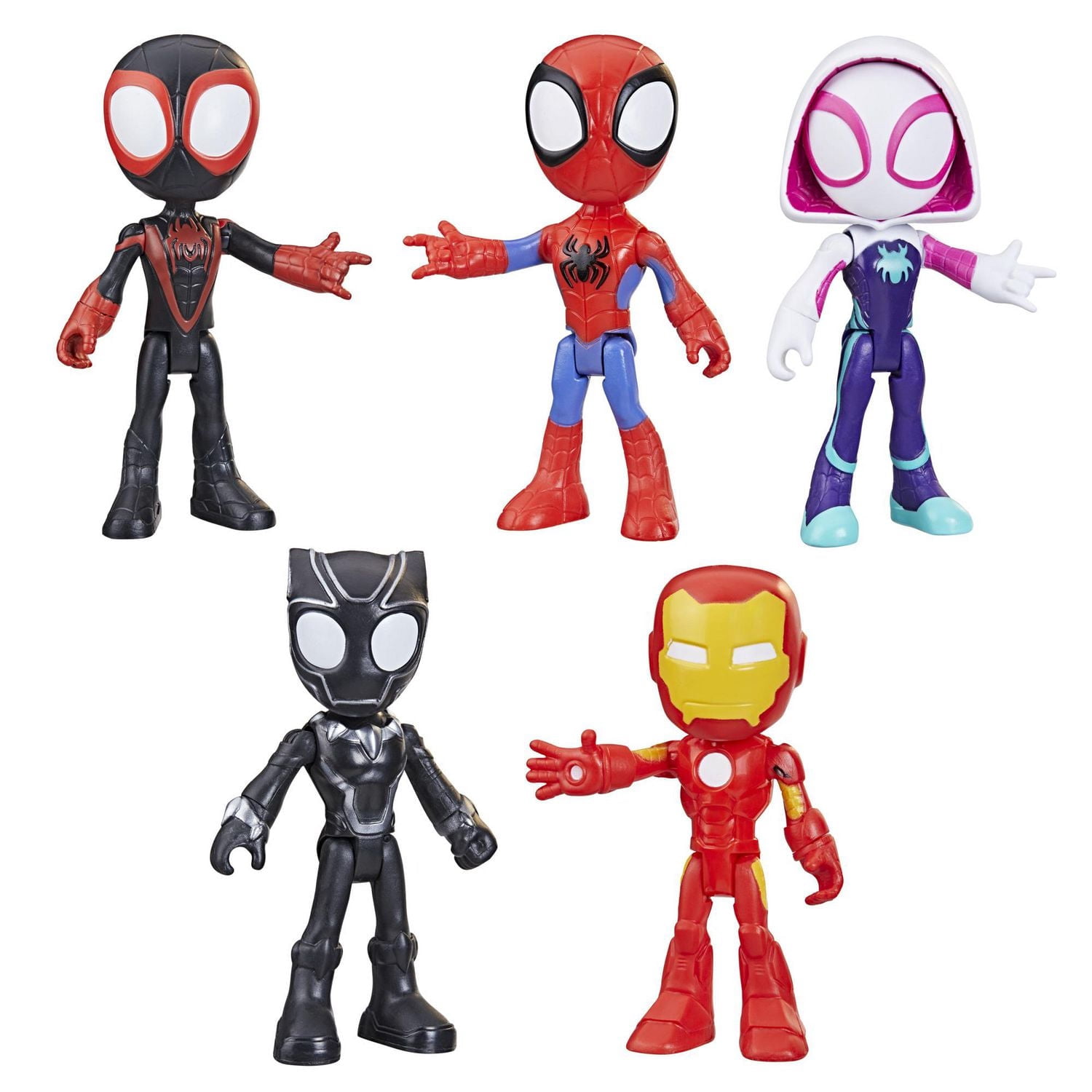 Marvel Spidey and His Amazing Friends Hero Collection Pack, 5 Action Figures, Toy For Kids Ages 3 And Up