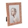 thumbnail image 2 of YAOMOBB Wedding Picture Frame Luxury Non Skid Electroplated Stainless Steel Photo Frame 5 6 7 Inch Shiny Edge Wall Mounting and Table Top, 2 of 7